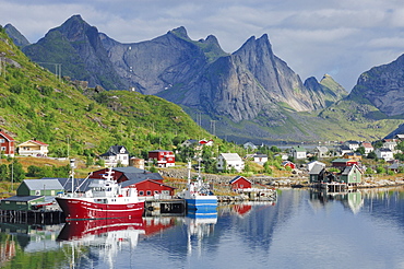 Fishing village Reine, Moskenes, Lofoten, Norway, Scandinavia