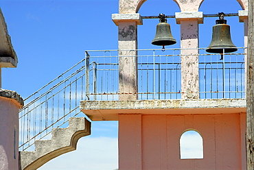 Belfry with stairs, Kefalonia, Ionian Islands, Greece