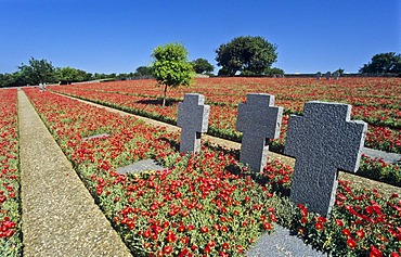 Three crosses, soldier's cemetery, Maleme, Crete, Greece