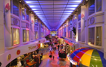 Promenade deck of the car ferry Color Fantasy from Kiel to Oslo