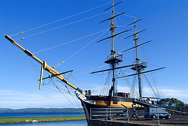 Replica of the Brig Amity sailing ship from the time of colonialization, Albany, Western Australia, Australia