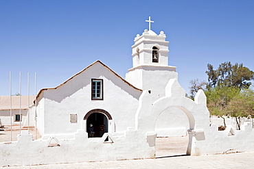 Iglesia San Pedro church in San Pedro de Atacama, Region de Antofagasta, Chile, South America