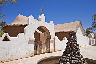 Iglesia San Pedro church in San Pedro de Atacama, Region de Antofagasta, Chile, South America