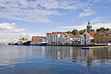 Ships at Skagen Quay, Stavanger (European Capital of Culture 2008), Norway, Europe