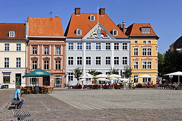 Old Market, Stralsund, Mecklenburg-Western Pomerania, Germany, Europe