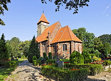 St. Catherine's Church in Middelhagen, Ruegen, Germany, Europe