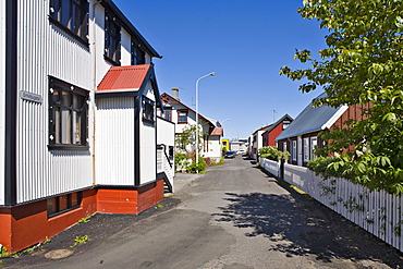 Colourful houses, Isafjoerï£¿ur, Western Fjord, Iceland, Atlantic Ocean