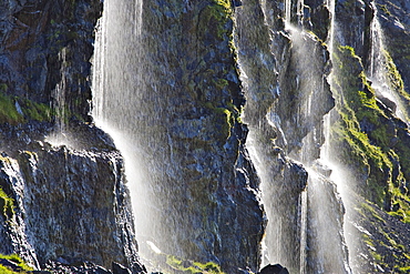 Row of waterfalls, Snaefellsness Peninsula, Iceland, Atlantic Ocean