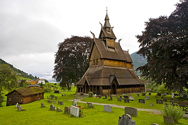 Hopperstad stave church (ca. 1130), Norway, Scandinavia, Europe