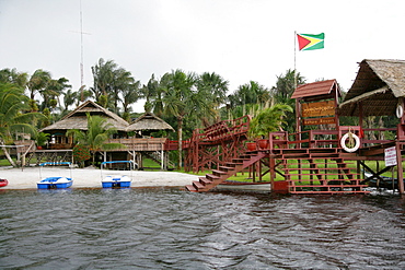 Boat docking area, Santa Mission, Guyana, South America