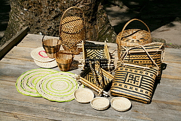 Arawak tribe woven handicrafts, Santa Mission, Guyana, South America