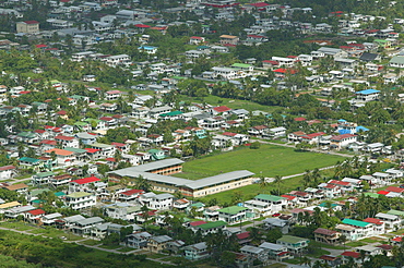 Aerial view of a housing development in Georgetown, Guyana, South America