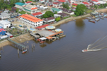 Ferry docks, Demerara River, Georgetown, Guyana, South America