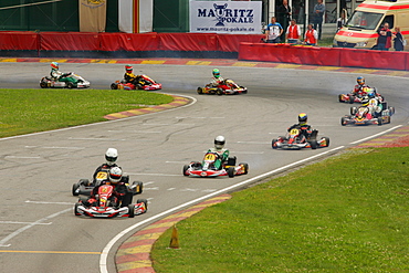 German Kartracing Championships, Kart track in Ampfing, Upper Bavaria, Bavaria, Germany, Europe