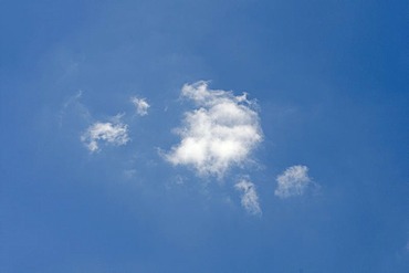 Small cumulus cloud in the sky