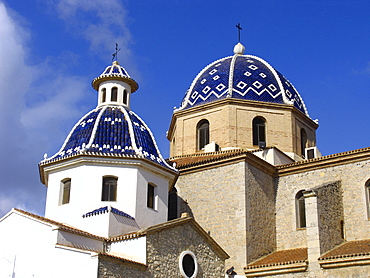 The wellknown church La Mare de Deu del Consol, Altea, Spain