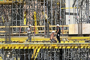 Construction site of a giant Karstadt shopping Mall "Limbecker Platz", Essen, North Rhine-Westphalia, Germany