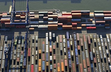 Container port, Logport, Dusiburg, North Rhine-Westphalia, Germany