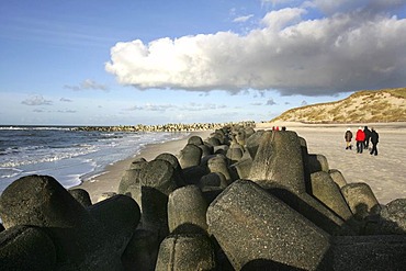 DEU, Germany : North Sea island Sylt, coastal protection. |