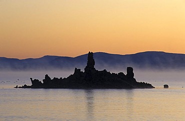 Trass rock formation in the Mono Lake, California, USA