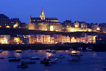 FRA, France, Normandy, Grandville: Habour and Oldtown.