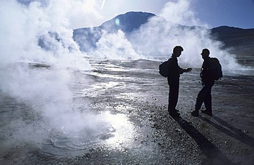 CHL, Chile, Atacama Desert: the hot springs and geysers of El Tatio.