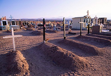 CHL, Chile, Atacama Desert: the cemetery of San Pedro de Atacama.