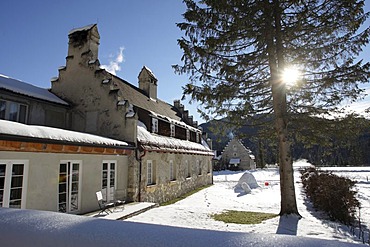 Kranzbach Hotel and Wellness Resort in winter, Klais, Kruen, Bavaria, Germany, Europe