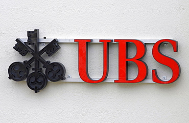 Logo, UBS Bank, Essen, North Rhine-Westphalia, Germany