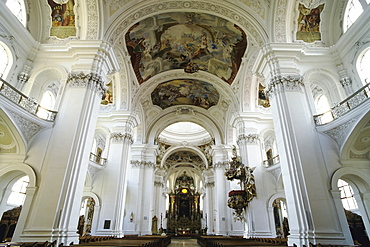 St. Martin's Basilica, Weingarten Benedictine abbey, Upper Swabia, Baden-Wuerttemberg, Germany, Europe