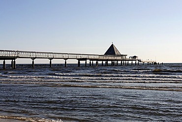 Pier, Heringsdorf seaside resort, Usedom Island, Baltic Sea, Mecklenburg-Western Pomerania, Germany, Europe