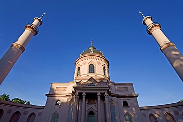 Turkish mosque, castle grounds Schwetzingen, Baden-Wuerttemberg, Germany