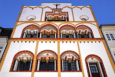 Gothic Three-Kings-House, Trier, Rhineland-Palatinate, Germany