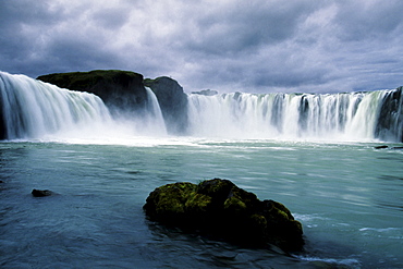 Godafoss Waterfall, Iceland, Atlantic Ocean