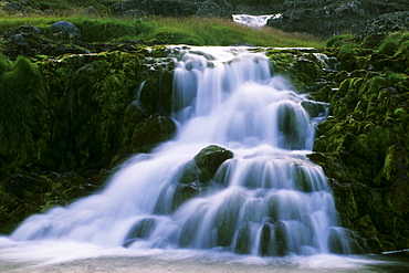 Dynjandi Waterfall, Iceland, Atlantic Ocean