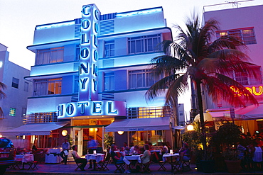 Colony Hotel on Ocean Drive, Miami Beach, Miami, Florida, USA