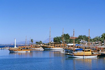 Harbour, Side, Turkish Riviera, Turkey, Eurasia