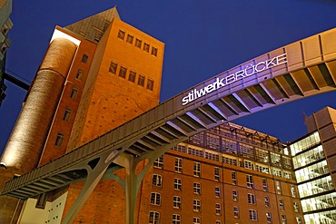 Footbridge at Stilwerk department stores at Hamburger Fischmarkt Hamburg Germany