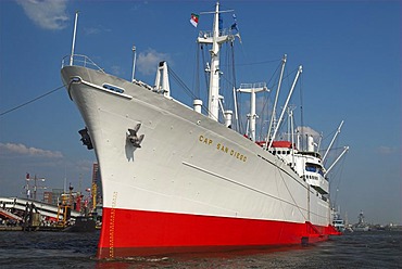 Museum ship Cap San Diego in Hamburg during the 817th anniversary of Hamburg Harbour, Hamburg, Germany