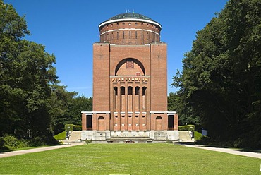 Planetarium located in an old water tower at Hamburger Stadtpark park, Hamburg, Germany