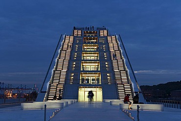 Office Building Dockland on River Elbe, Hamburg, Germany