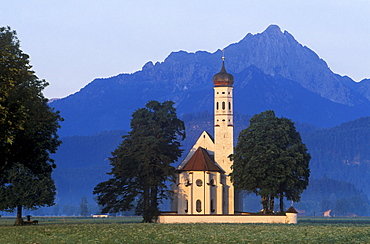 St. Coloman's Church, Schwangau, East Allgaeu, Bavaria, Germany, Europe