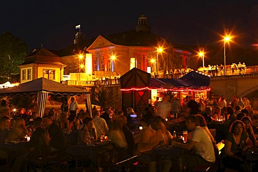 Rakoczi Festival, evening, Bad Kissingen, Rhoen, Lower Franconia, Bavaria, Germany, Europe