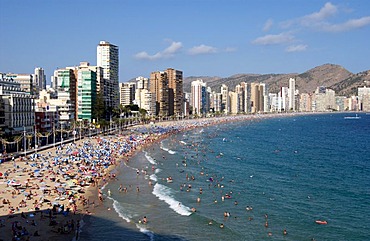 Playa Levante, Benidorm, Costa Blanca, Spain