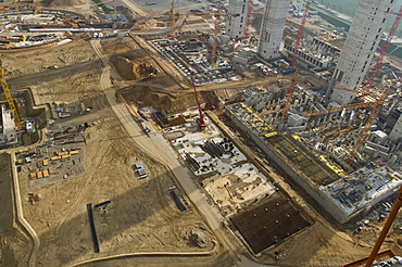 Europe's largest construction site, Brown coal plant, Neurath, North Rhine-Westphalia, Germany