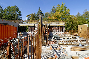 A new house in construction - Germany, Europe.