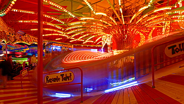 A roundabout on a annual fair - Baden Wuerttemberg Germany Europe.