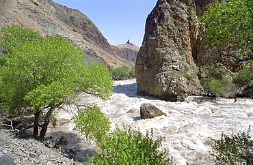 National park Altun Emel. Aktau, Kazakhstan