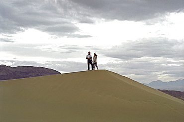 The singing dune in the national park Altyn Emel, Kazakhstan