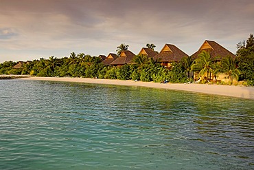 Olhuveli in evening light, Maledives